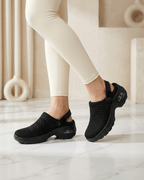 Clogs da donna con cinturino sul tallone – Effetto mesh - Ortopedico