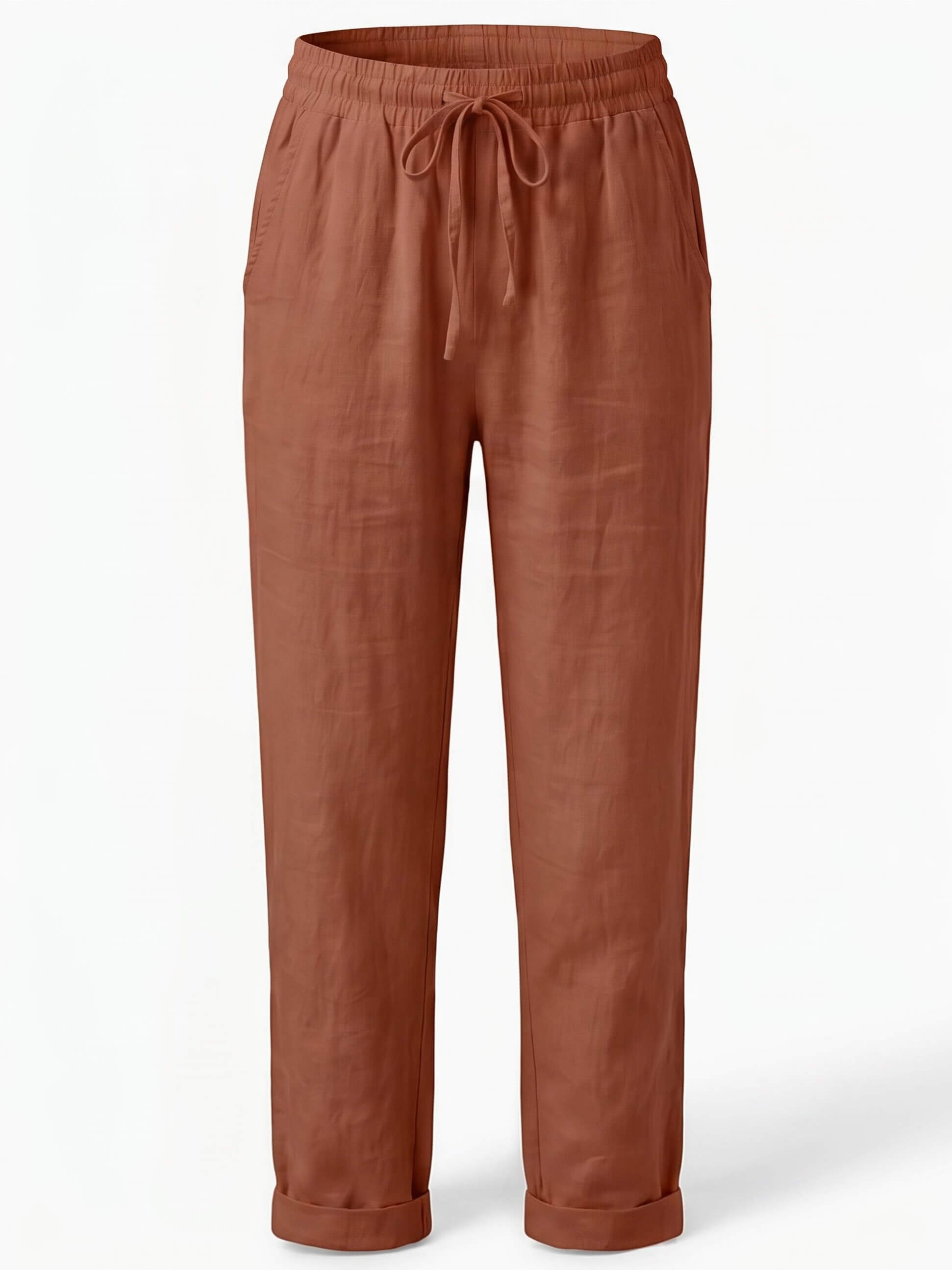 Damenhose mit Tunnelzug und schmal zulaufendem Bein