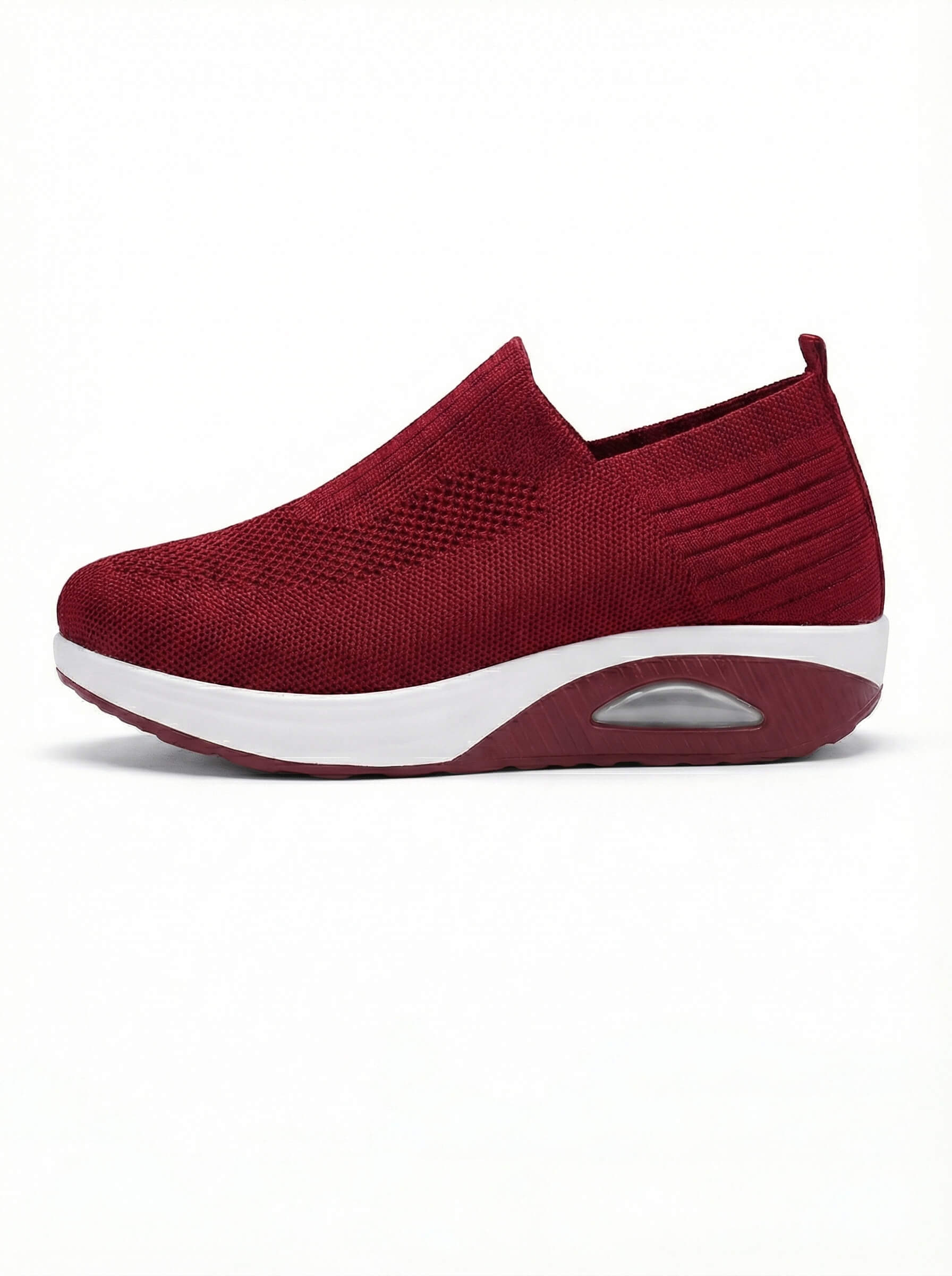 Damen Keil-Sneaker – Slipper in Strickoptik - Orthopädisch