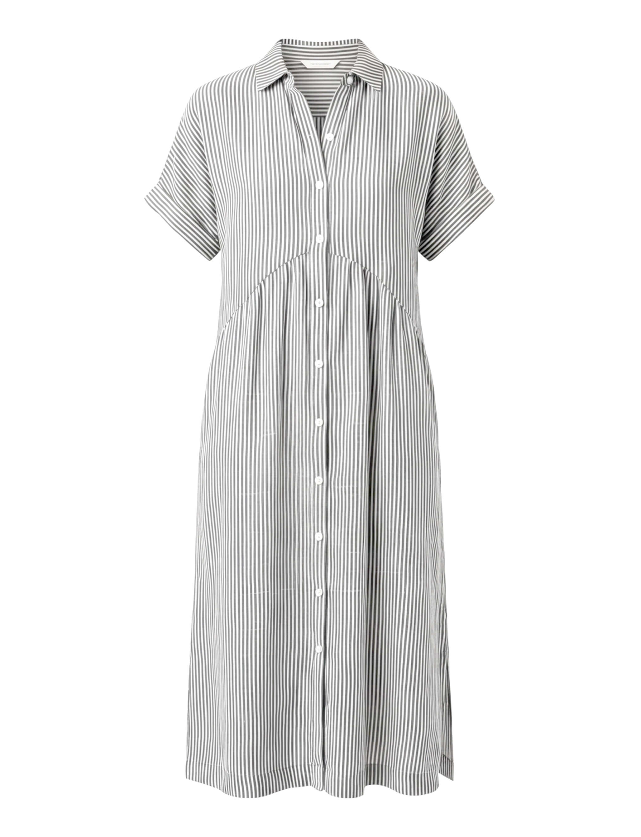 Damen Bequemes Plissiertes Midikleid – Entspannte Elegante Passform