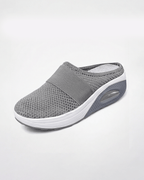 Damen Mule-Sneaker mit Stretchriemen – Slipper in Strickoptik