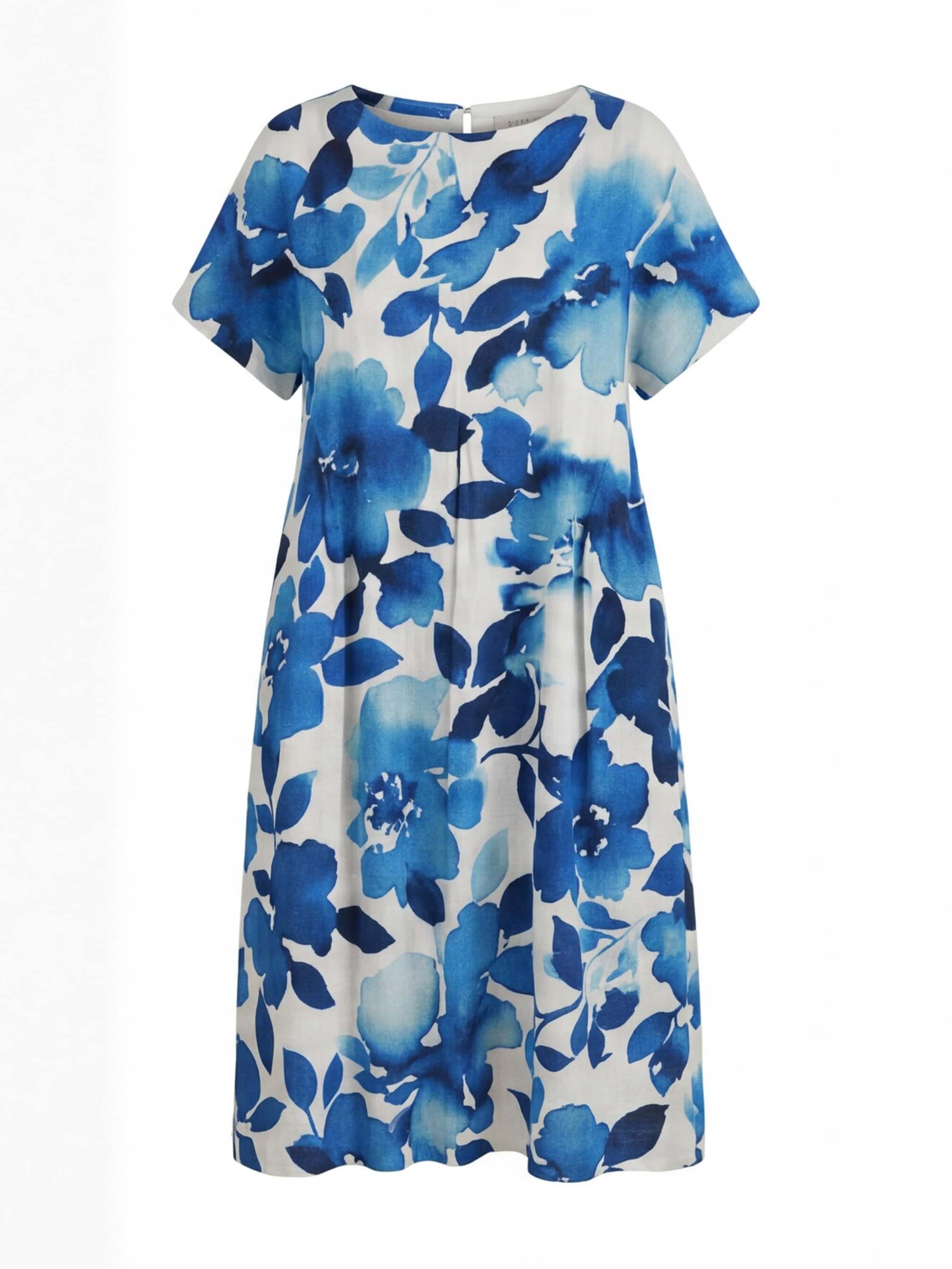Damen Maxikleid mit Blumenmuster – Locker, Künstlerisch & Mühelos Elegant