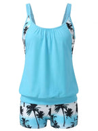 Damen-Tankini-Set mit Blumenmuster und Boyshort