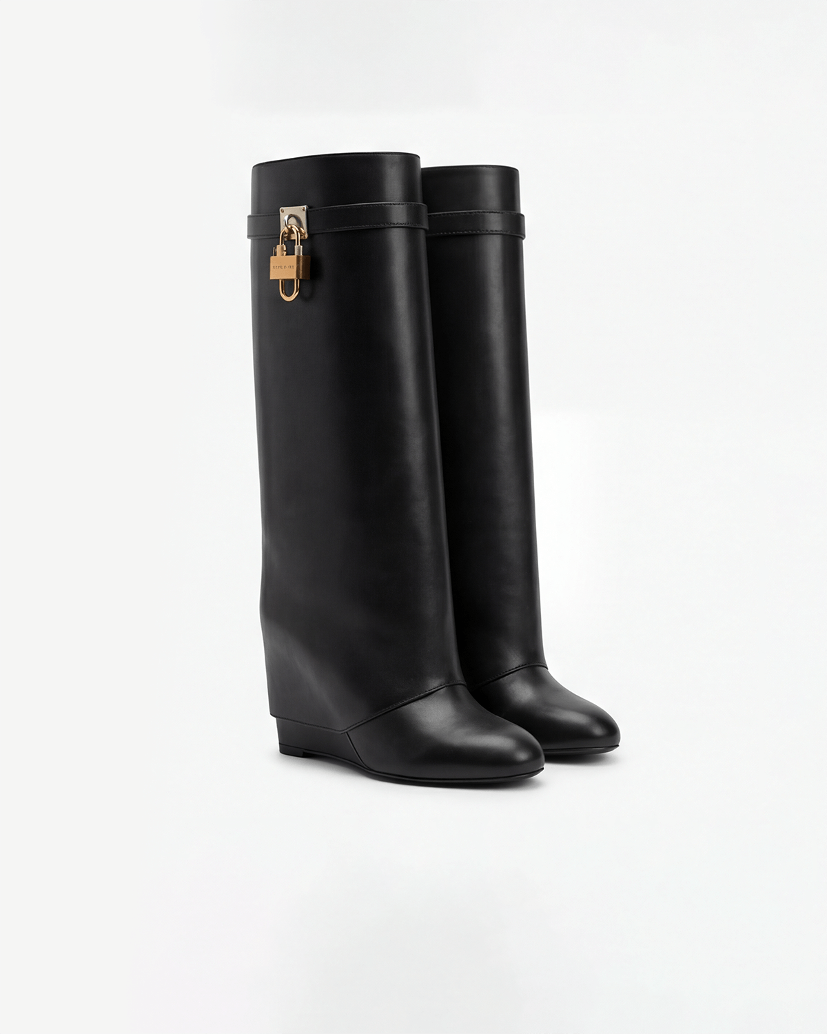 Botas de mujer hasta la rodilla con detalle de cremallera decorativa
