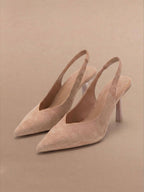 Damen-Slingback-Pumps mit spitzer Zehenpartie