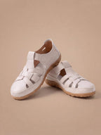 Damen Geschlossene Sandalen – Komfort Sandalen mit Verstellbaren Riemen