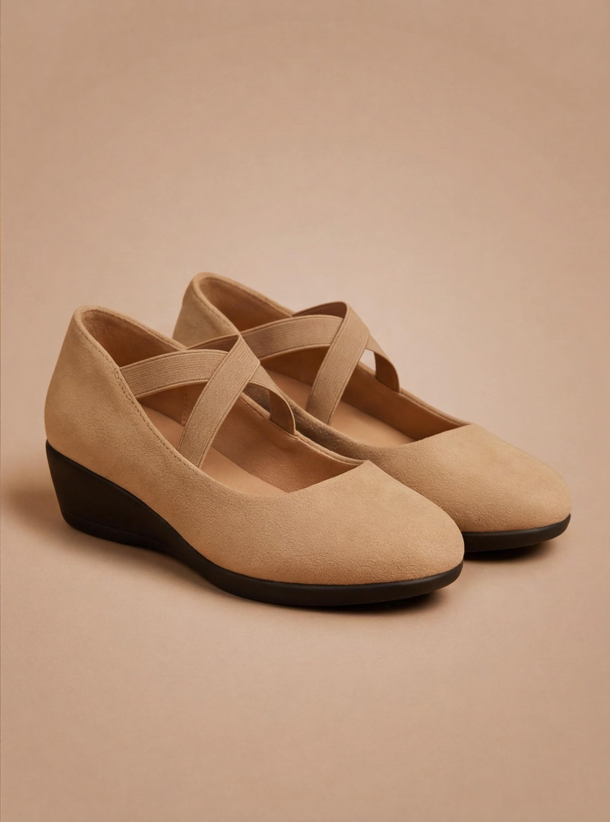 Damen Wedges mit Kreuzriemen – Komfortable Keilabsatzschuhe
