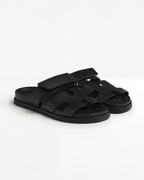 Damen Slide-Sandalen mit breitem Riemen und gepolstertem Fußbett