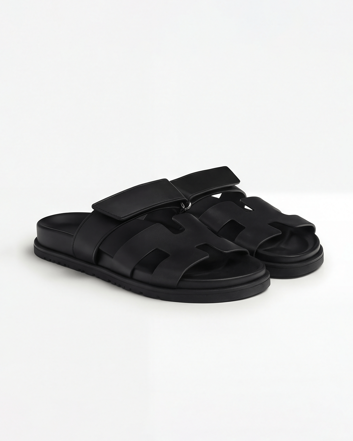 Damen Slide-Sandalen mit breitem Riemen und gepolstertem Fußbett