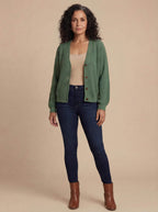 Damen Strickcardigan – Eleganter V-Ausschnitt & Angenehmer Stretch-Komfort