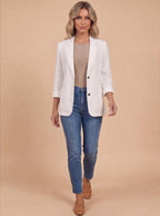 Damen Blazer – Leichter Blazer mit Lockerer Passform