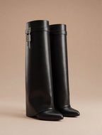Damen Stiefel – Elegante Vegane Keilabsatz Boots