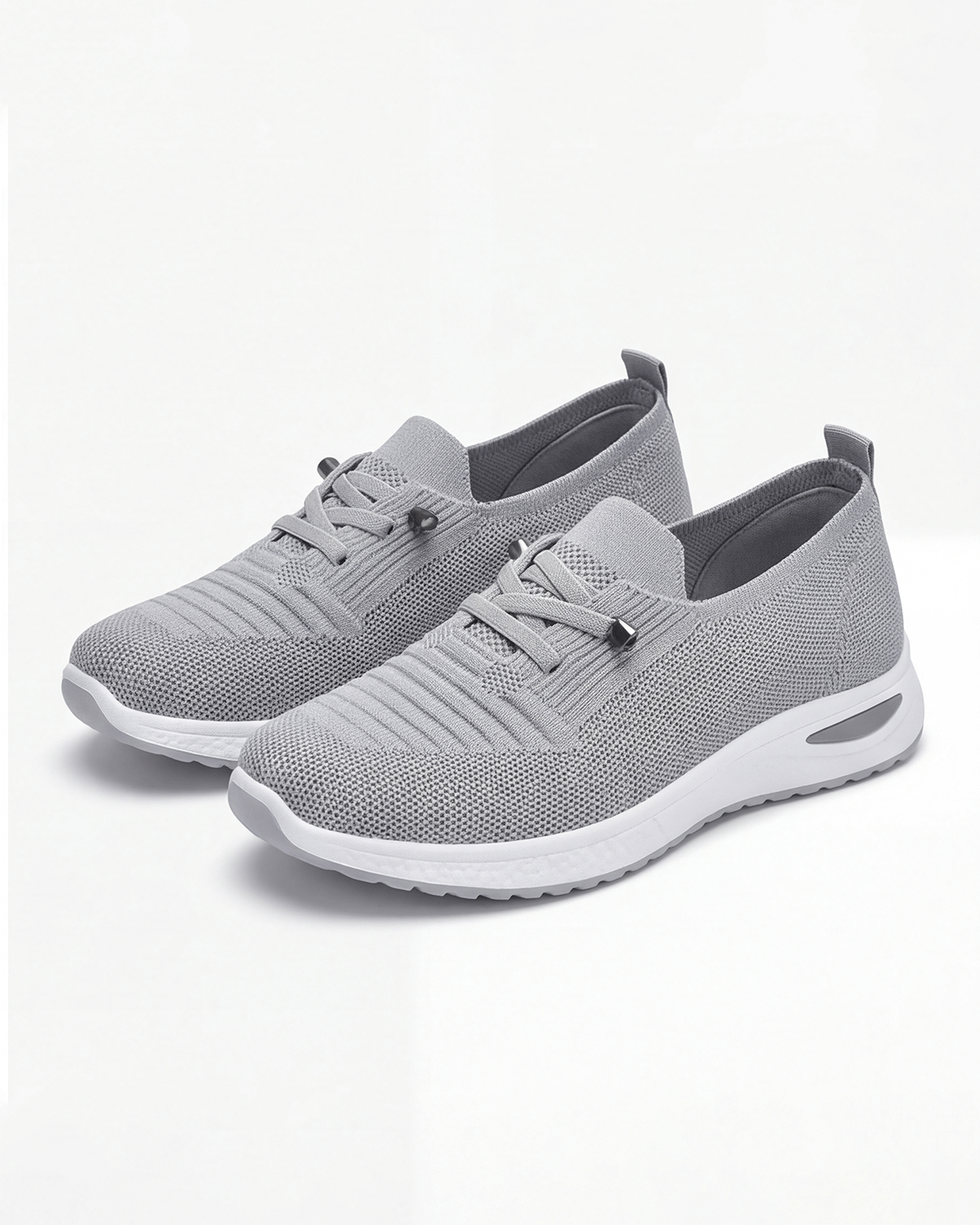 Damen Freizeitsneaker in Strickoptik mit flachem Schnitt