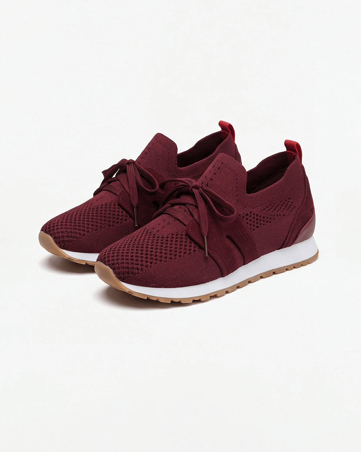 Damen Freizeit-Sneaker – Strick-Schnürschuhe