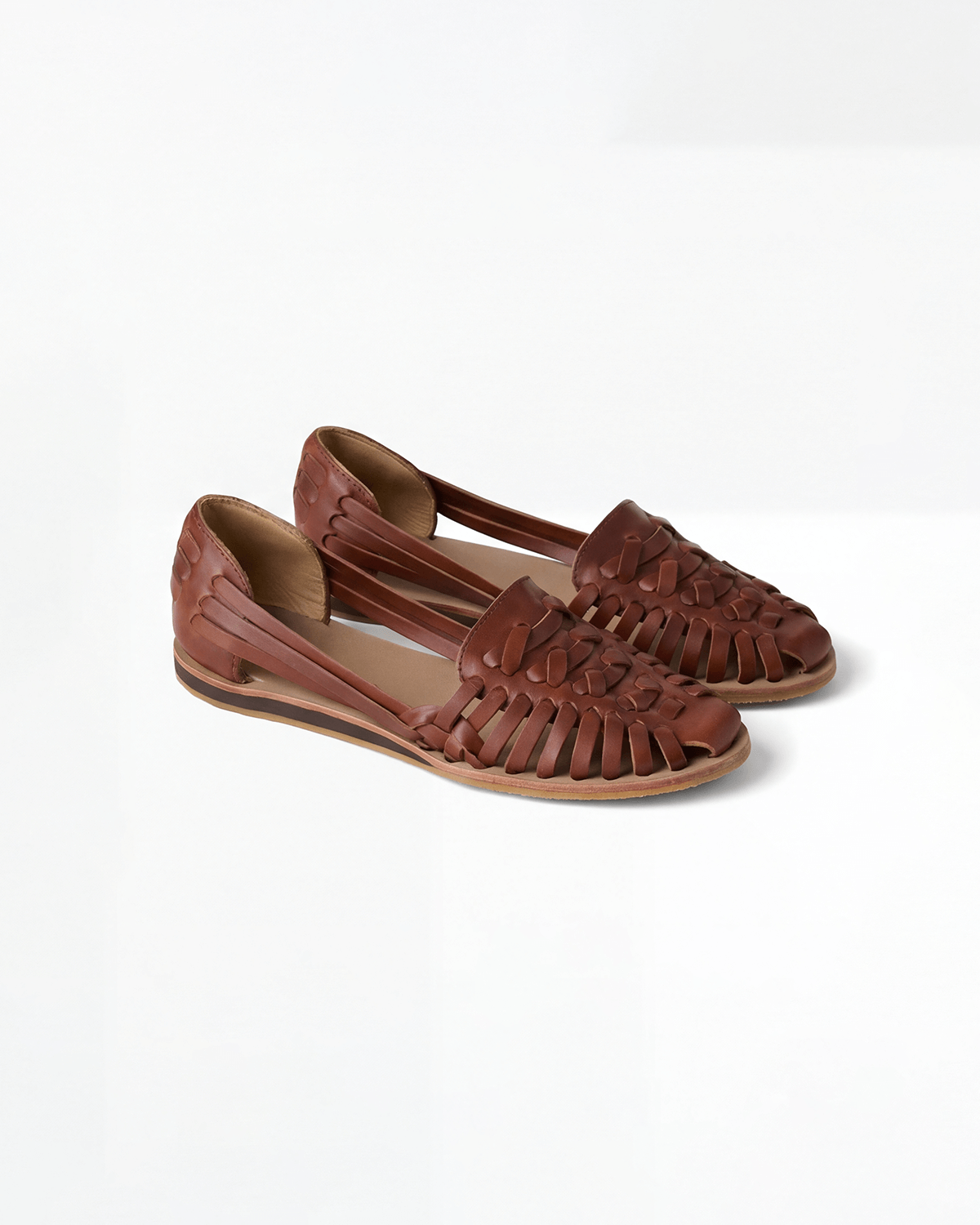 Damen Slingback-Ballerinas – Geflochtener Fischerstil