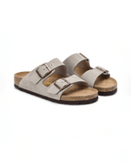 Damen Slide-Sandalen – mit Doppel-Schnallen
