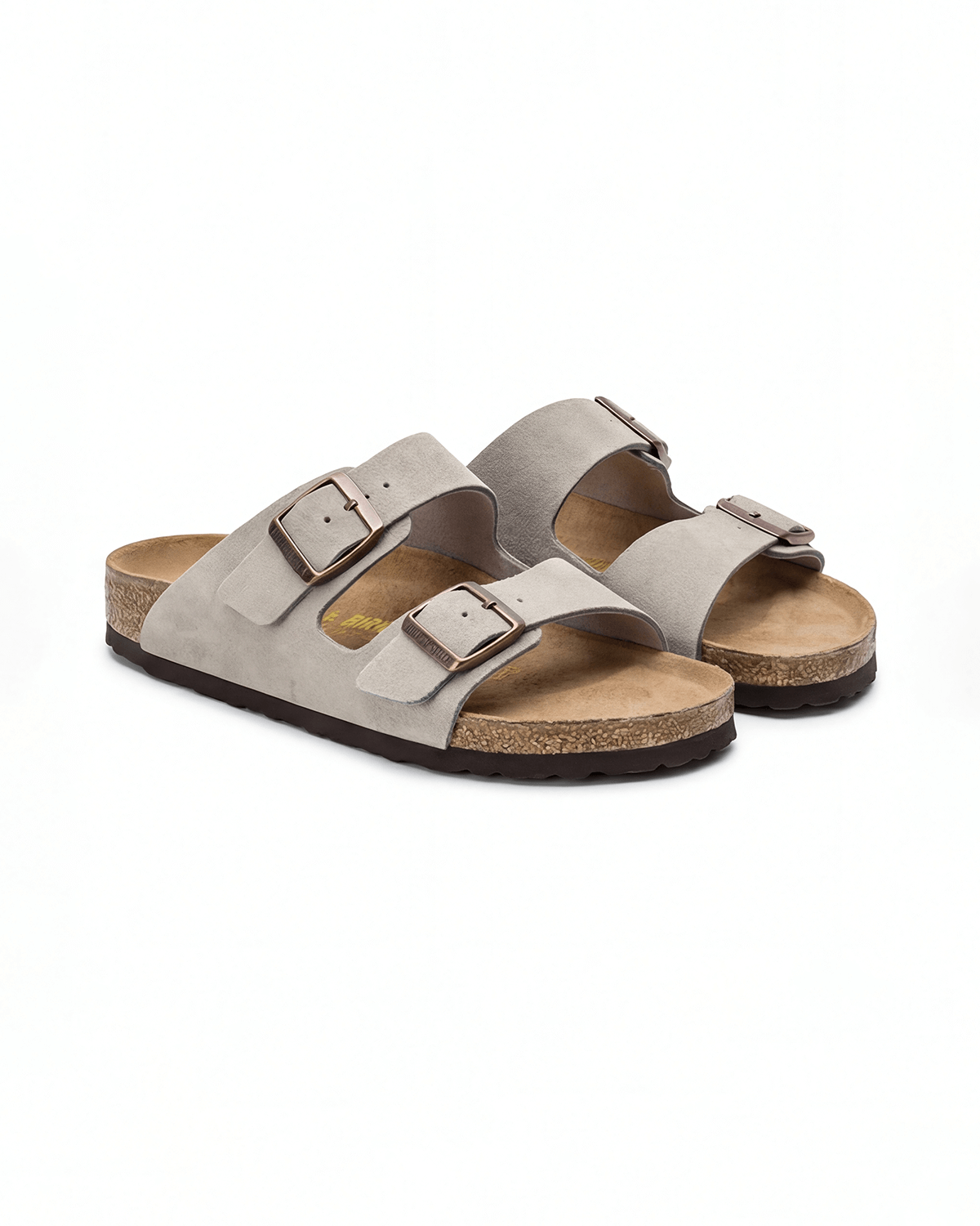 Damen Slide-Sandalen – mit Doppel-Schnallen