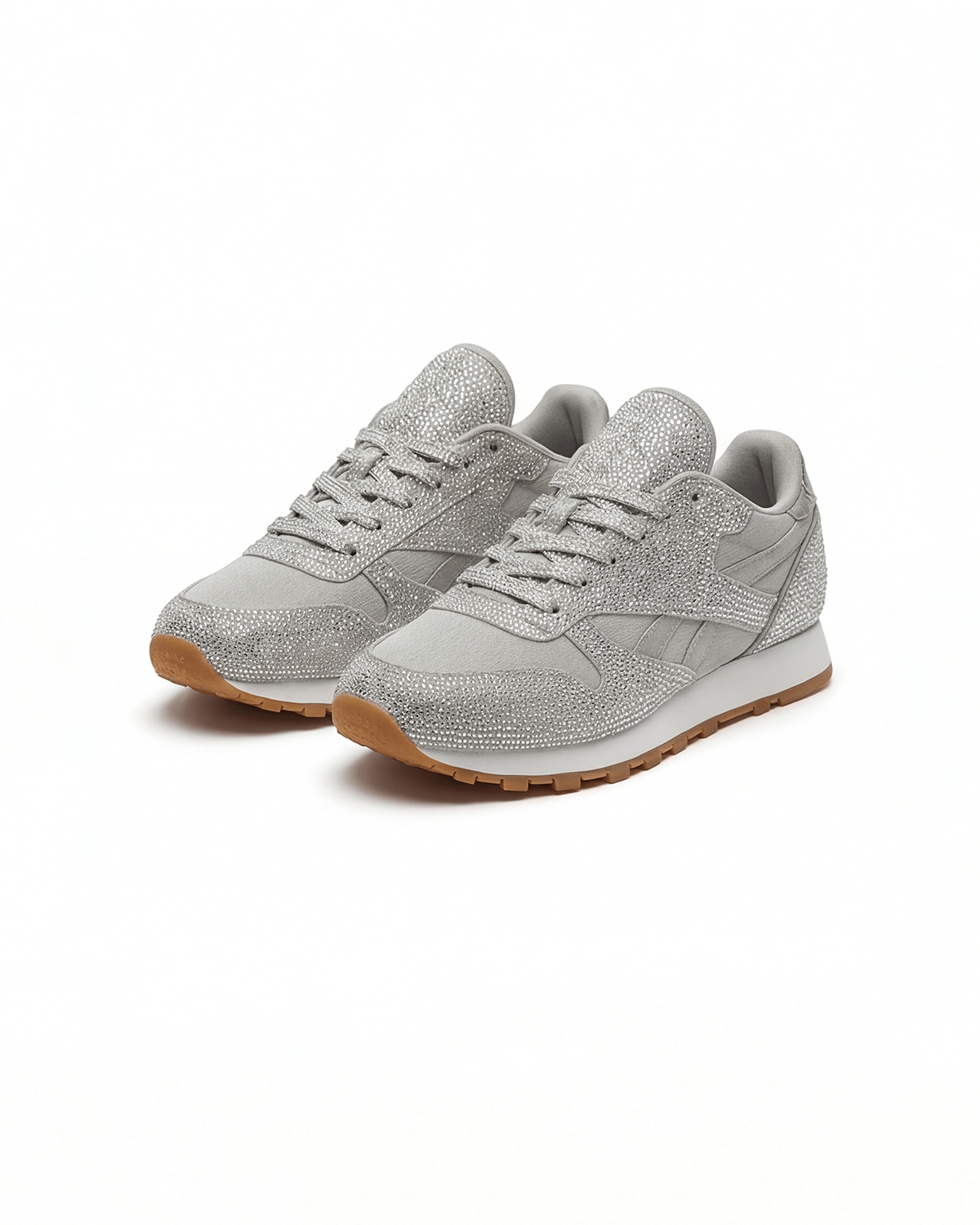 Damen Schnür-Sneaker – Glitzer Low-Top