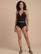 Damen-Tankini-Set mit Neckholder-Ausschnitt und High-Waist-Slip