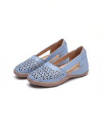 Damen Slingback-Ballerinas – mit Perforation