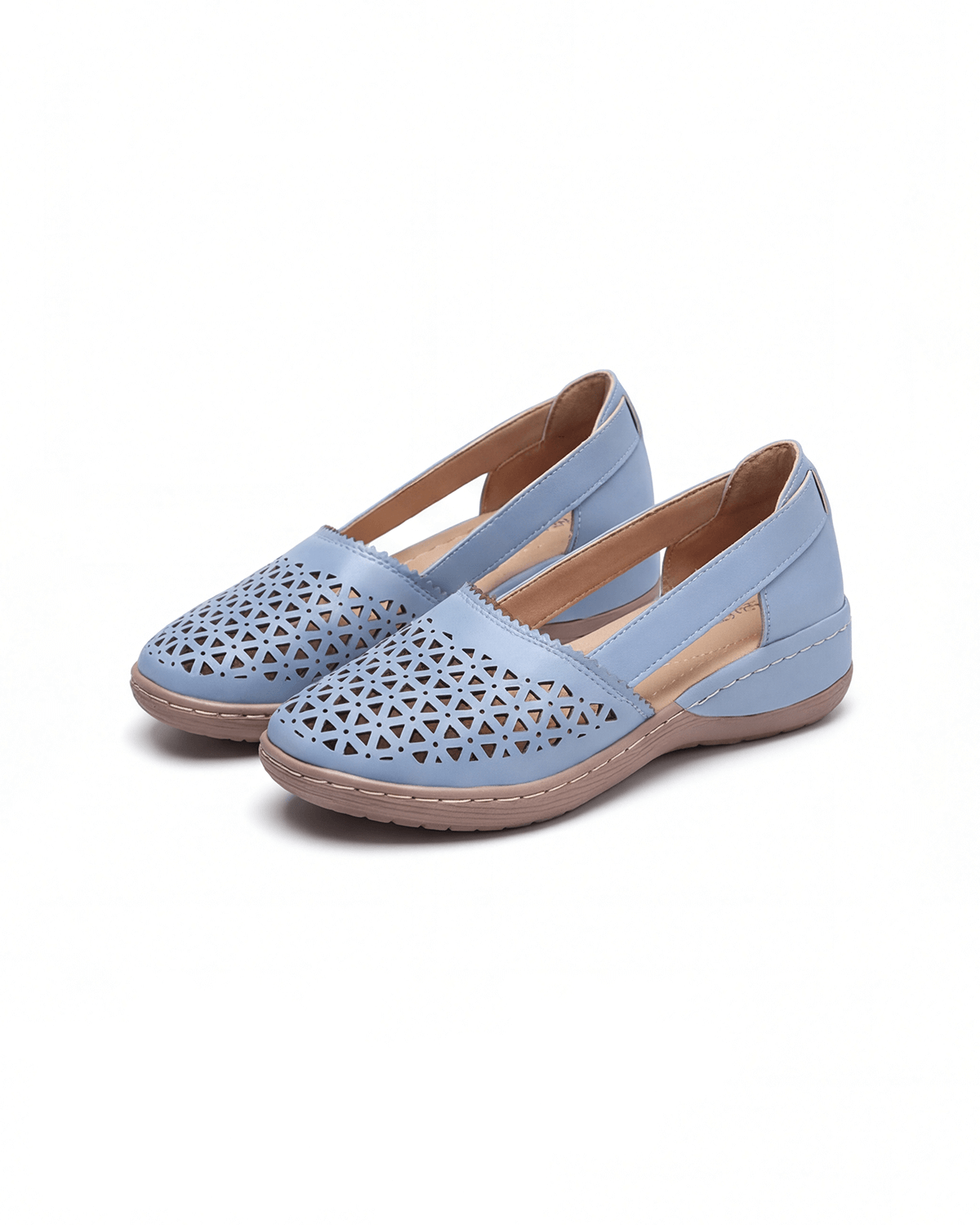 Damen Slingback-Ballerinas – mit Perforation