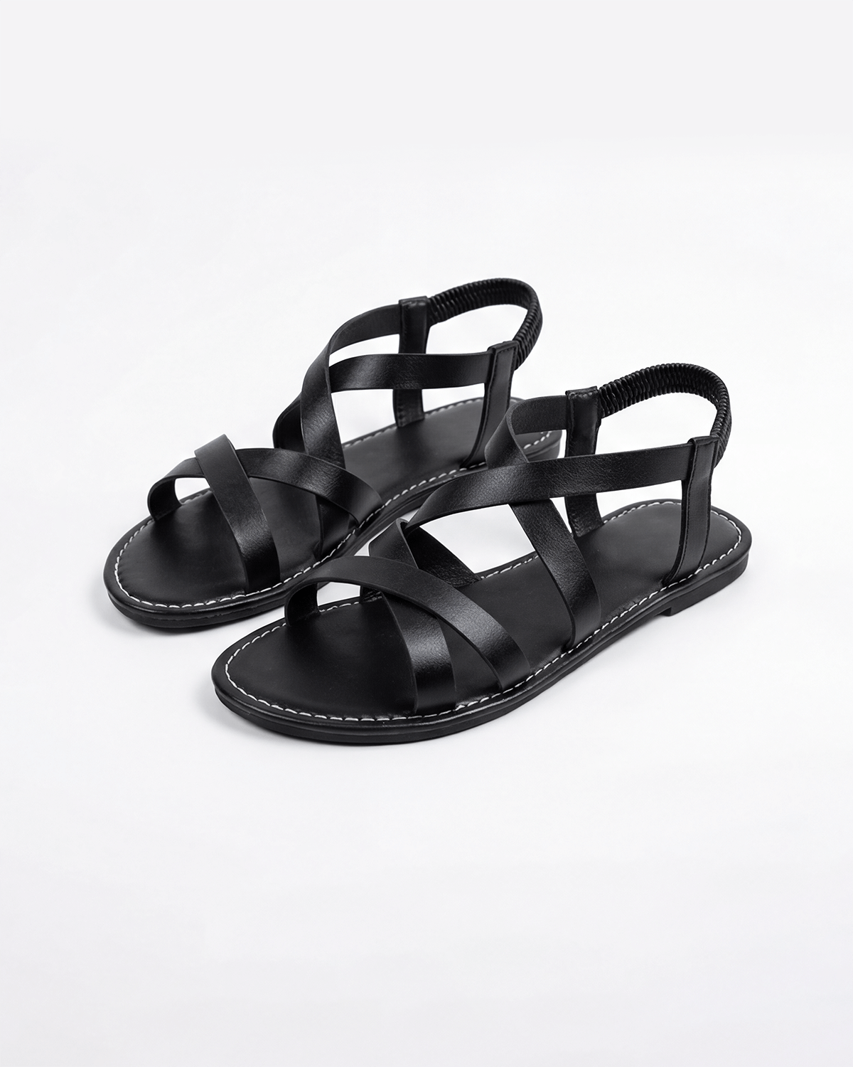 Damen Flache Sandalen – Riemchen im Käfig-Design