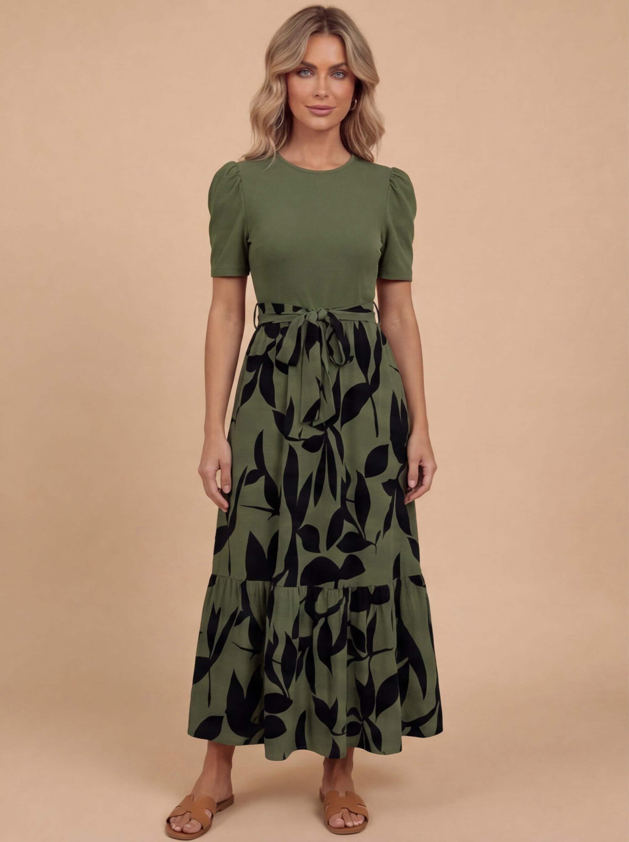 Damen Elegantes Florales Maxikleid – Müheloser Stil & Zeitlose Anmut