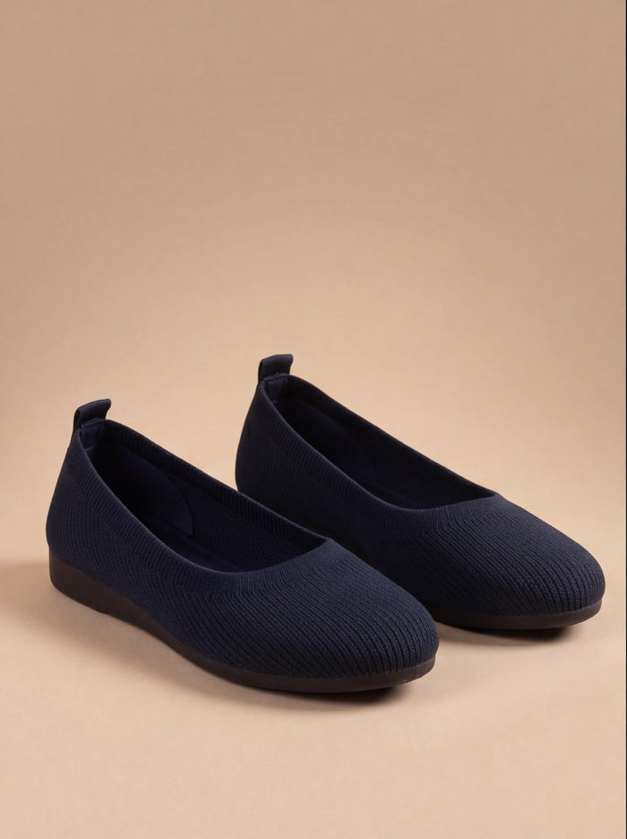 Damen Komfortschuhe mit flexiblem Strickobermaterial