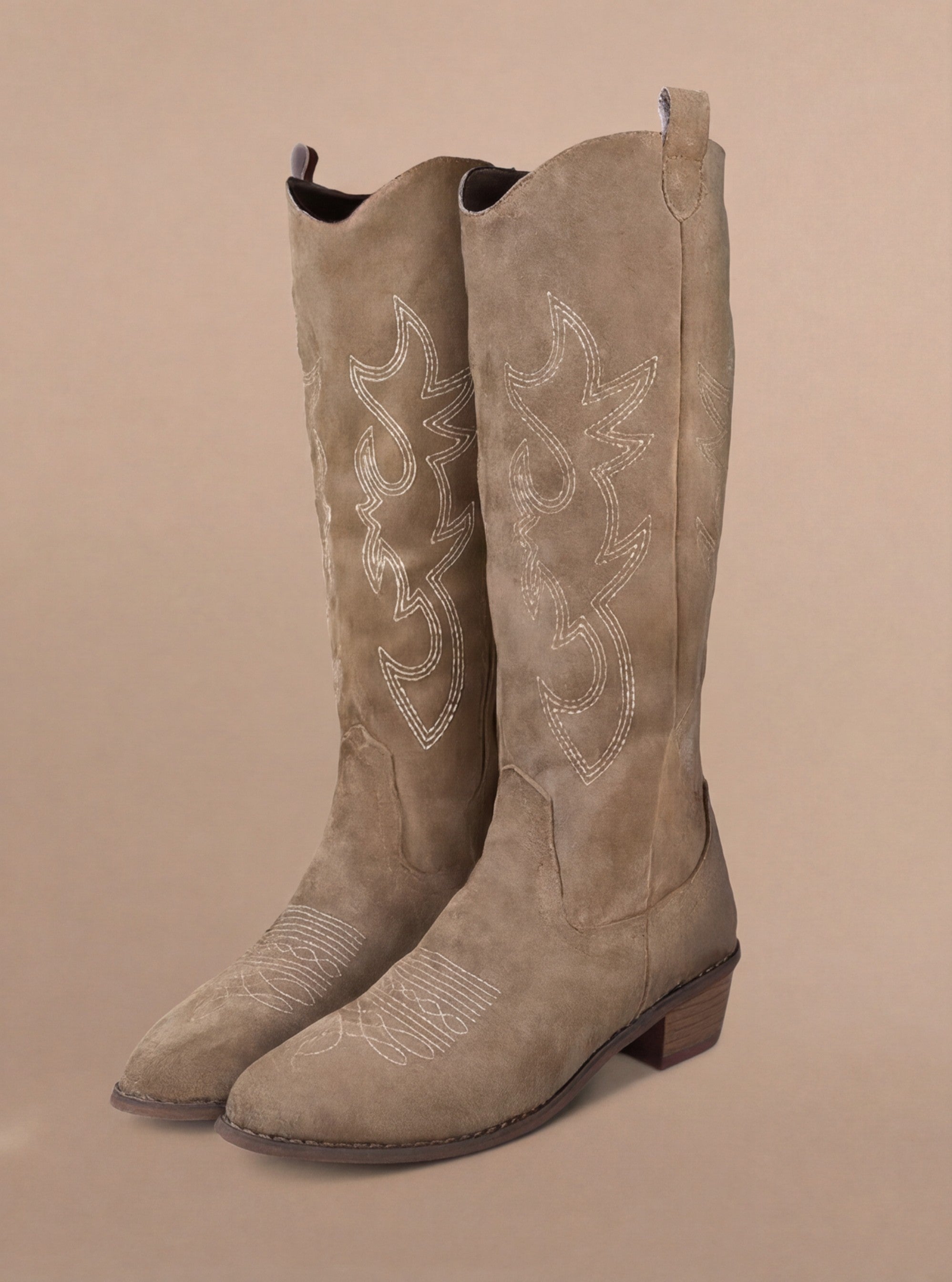Ryder Bestickte Kniestiefel