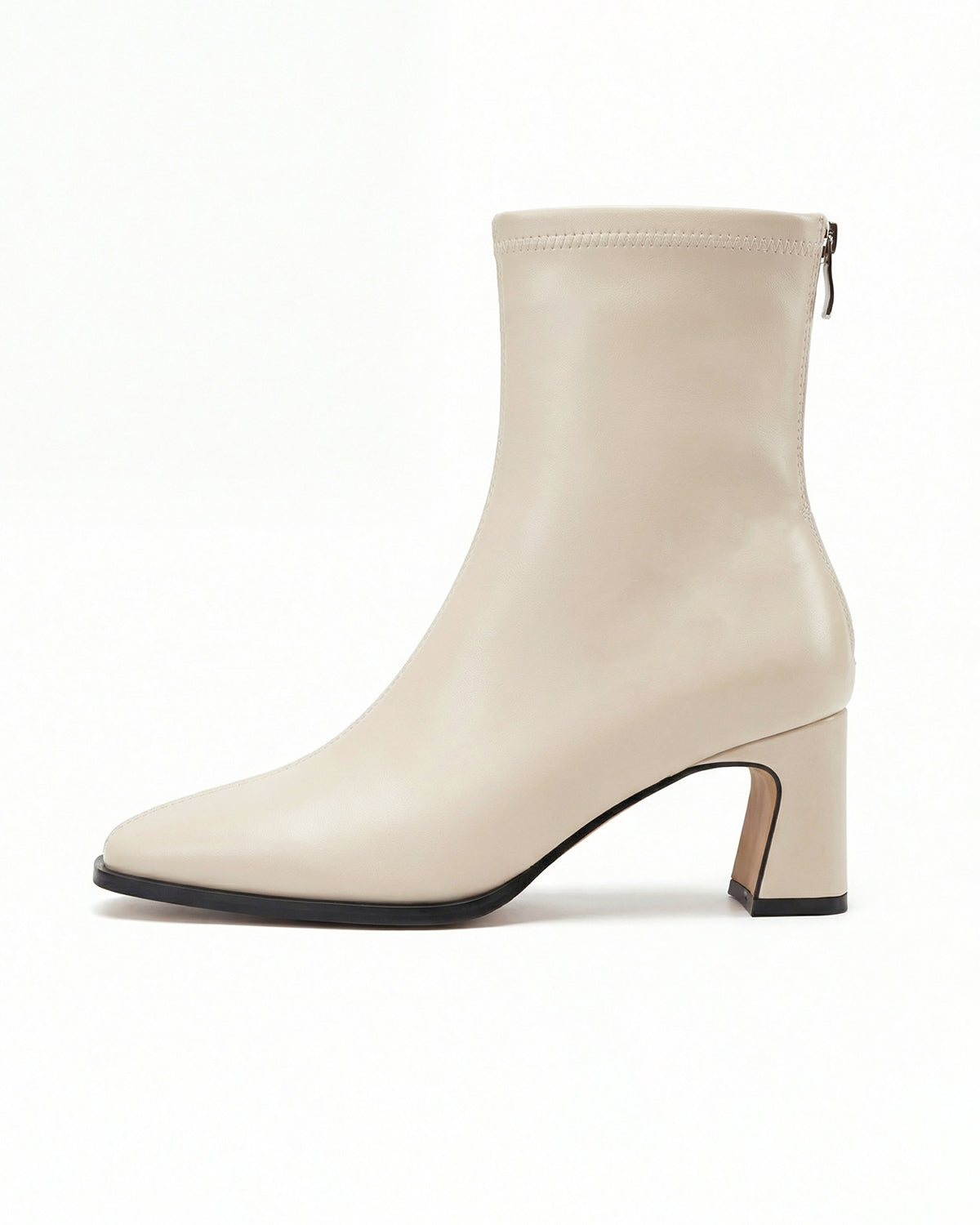 Damen Stiefeletten mit Blockabsatz – Eckige Zehenpartie