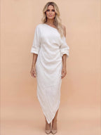 Damen-Maxikleid mit One-Shoulder-Ausschnitt