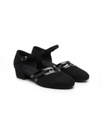 Zapatos de salón de mujer con tacón bajo y ancho, estilo Mary Jane
