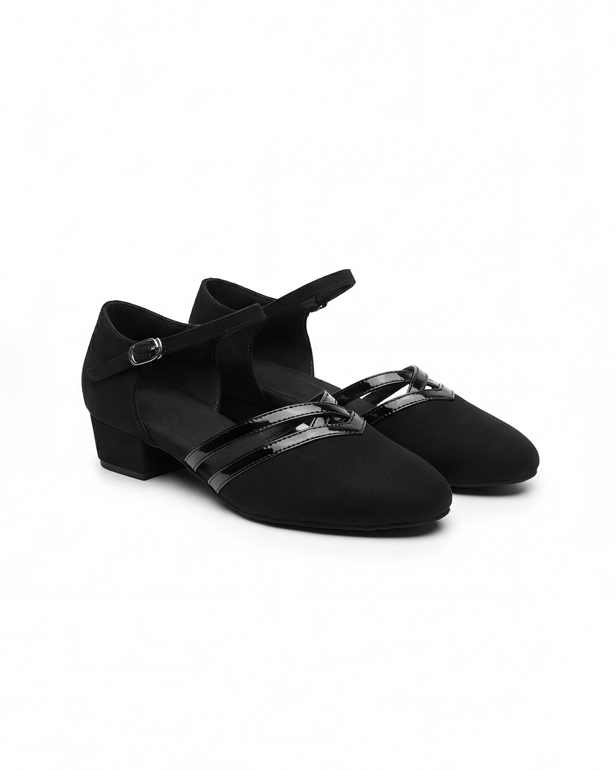 Zapatos de salón de mujer con tacón bajo y ancho, estilo Mary Jane
