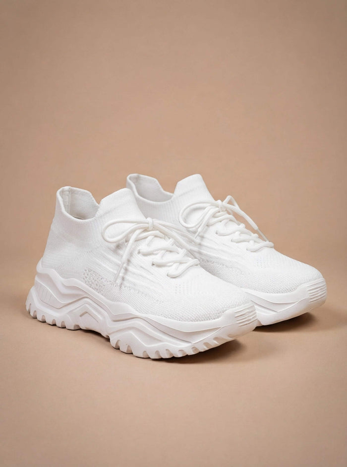 Damen Orthopädische Strick Sneaker – Leichte Unterstützung & Alltagstauglicher Komfort