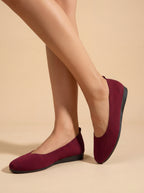 Damen Komfortschuhe mit flexiblem Strickobermaterial
