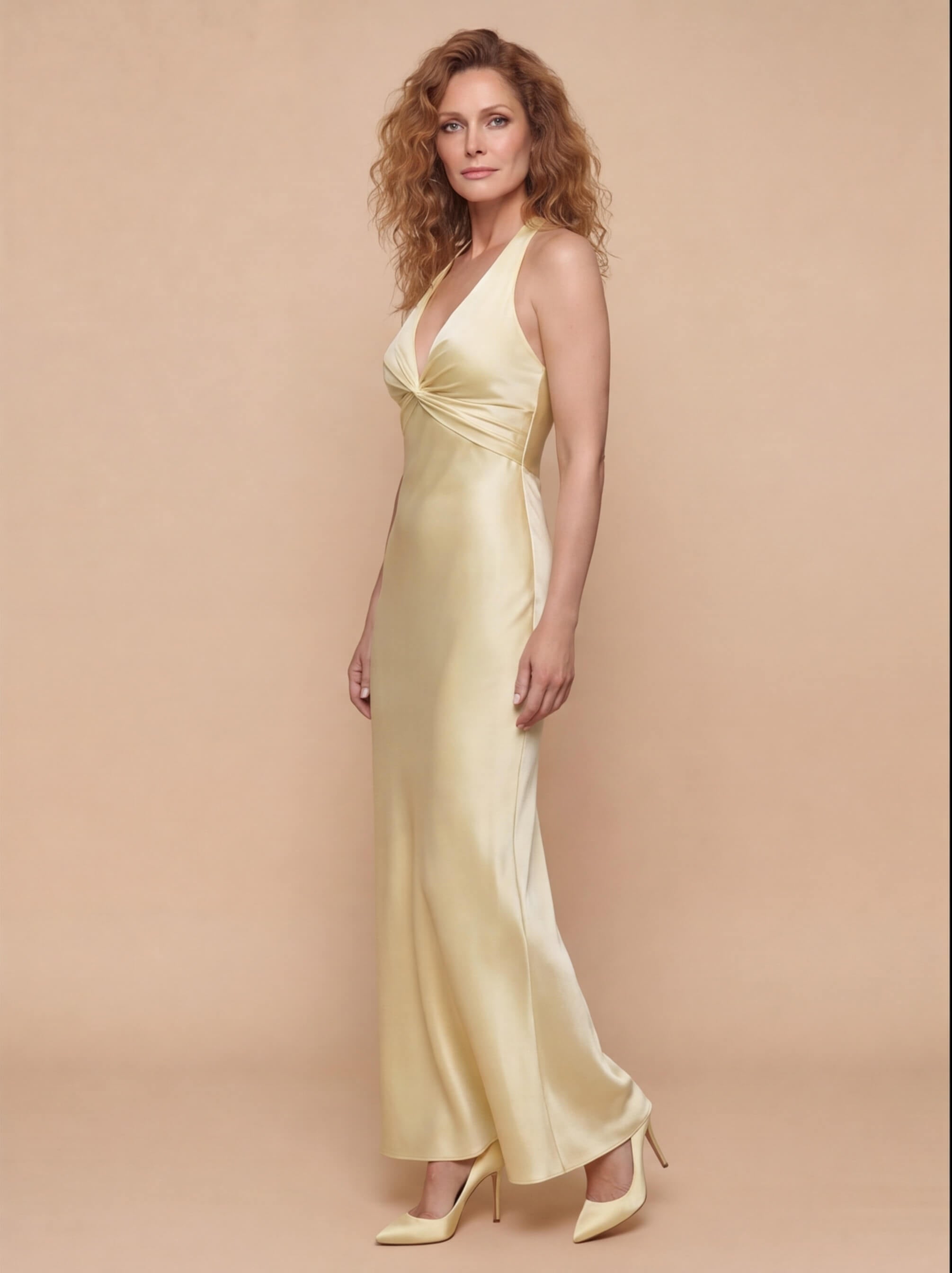 Damen Ärmelloses Maxi Partykleid