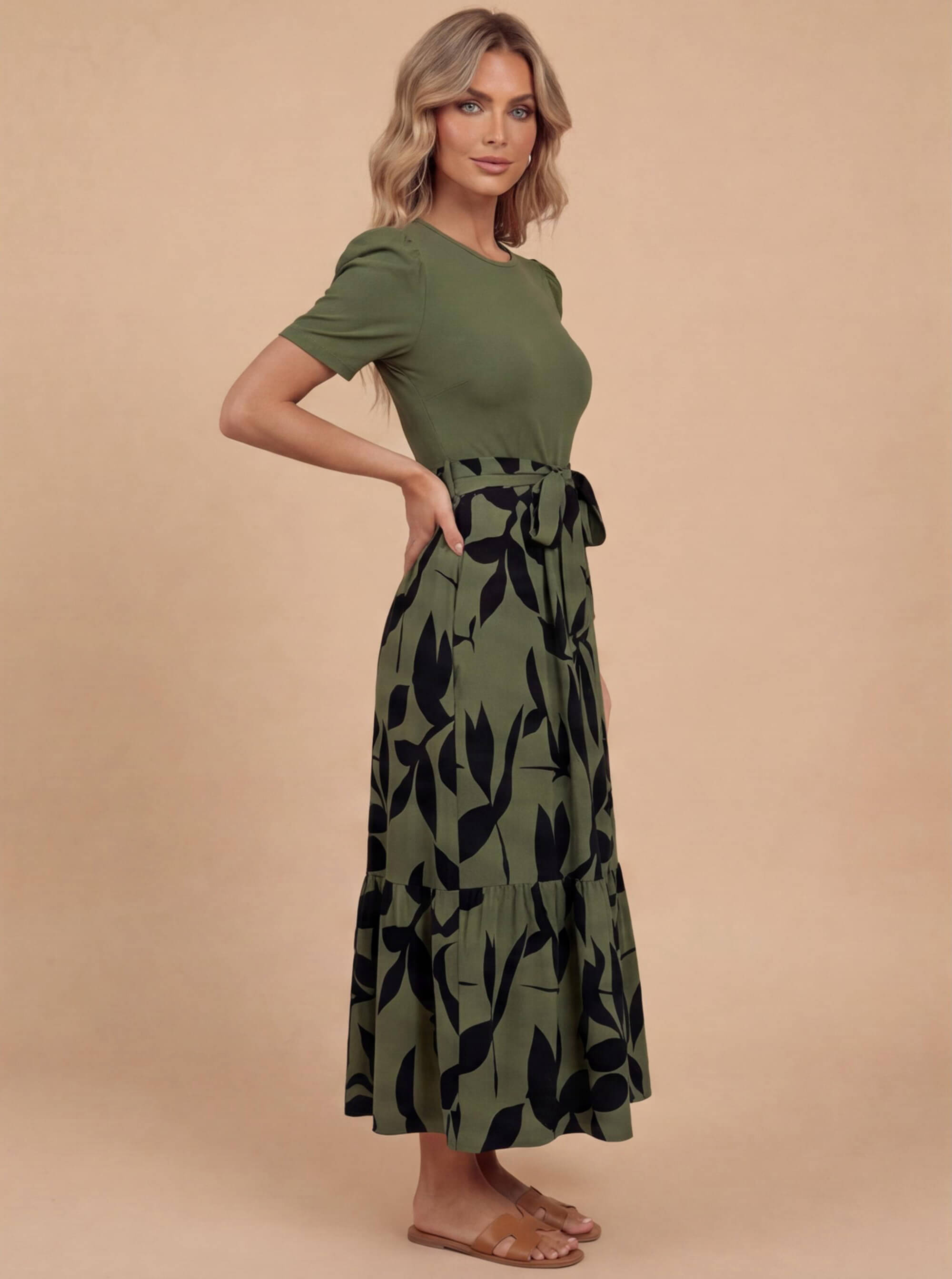 Damen Elegantes Florales Maxikleid – Müheloser Stil & Zeitlose Anmut