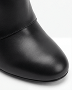 Botas de mujer hasta la rodilla con detalle de cremallera decorativa