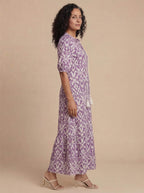 Damen Boho Maxikleid – Mit Quasten-Detail & Fließender Silhouette