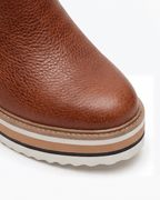 Botines de plataforma para mujer: con cremallera lateral