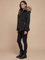 Damen Winterjacke – Gefüttert – Warme Parka mit Fellkapuze