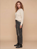 Damen-Jeans mit verkürztem geradem Bein