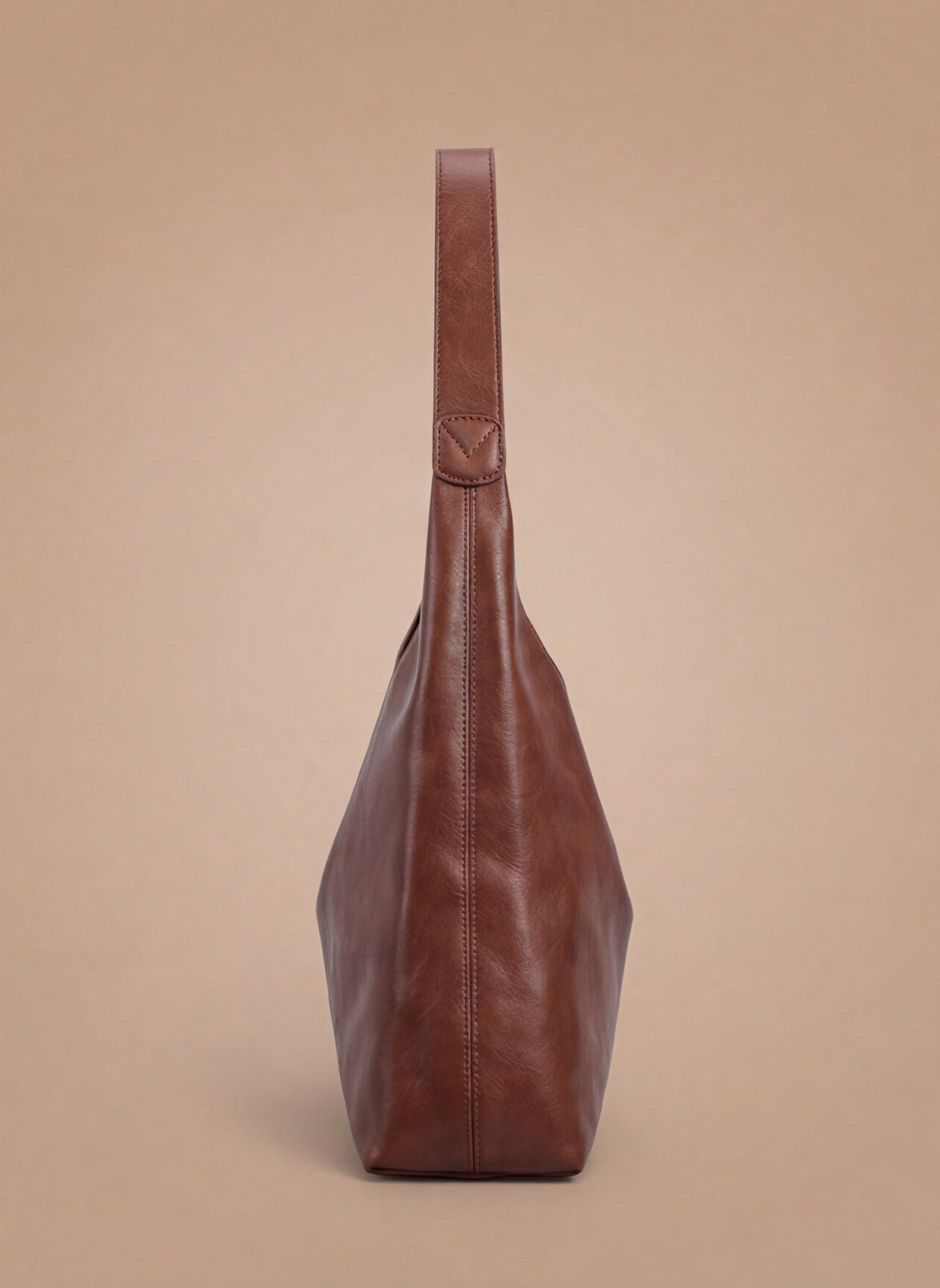 Damen Schultertasche – Minimalistische Leder Hobo Bag
