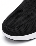 Damen Keil-Sneaker – Slipper in Strickoptik - Orthopädisch