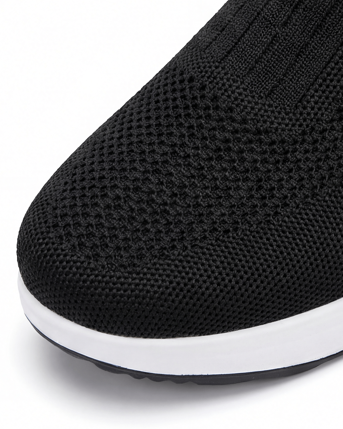 Damen Keil-Sneaker – Slipper in Strickoptik - Orthopädisch