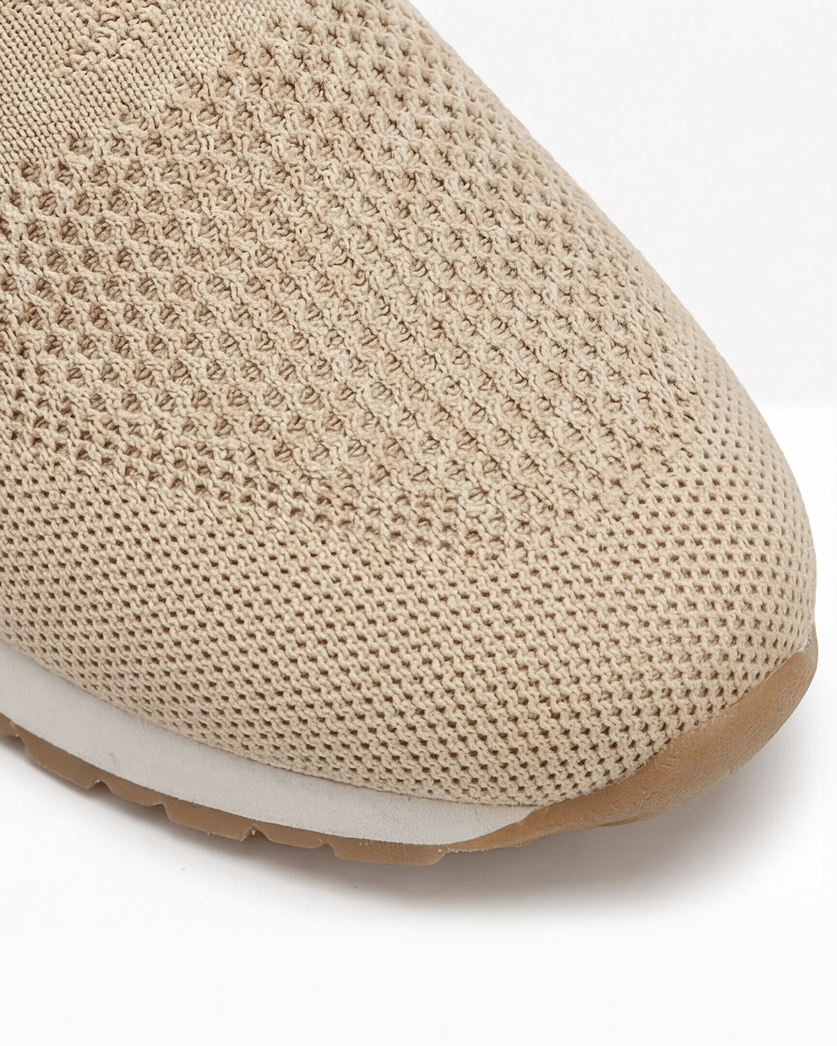 Damen Freizeit-Sneaker mit Gummisohle – Strick Slip-On