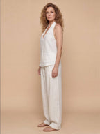 Damen-Set mit Neckholder-Top und weiter Hose