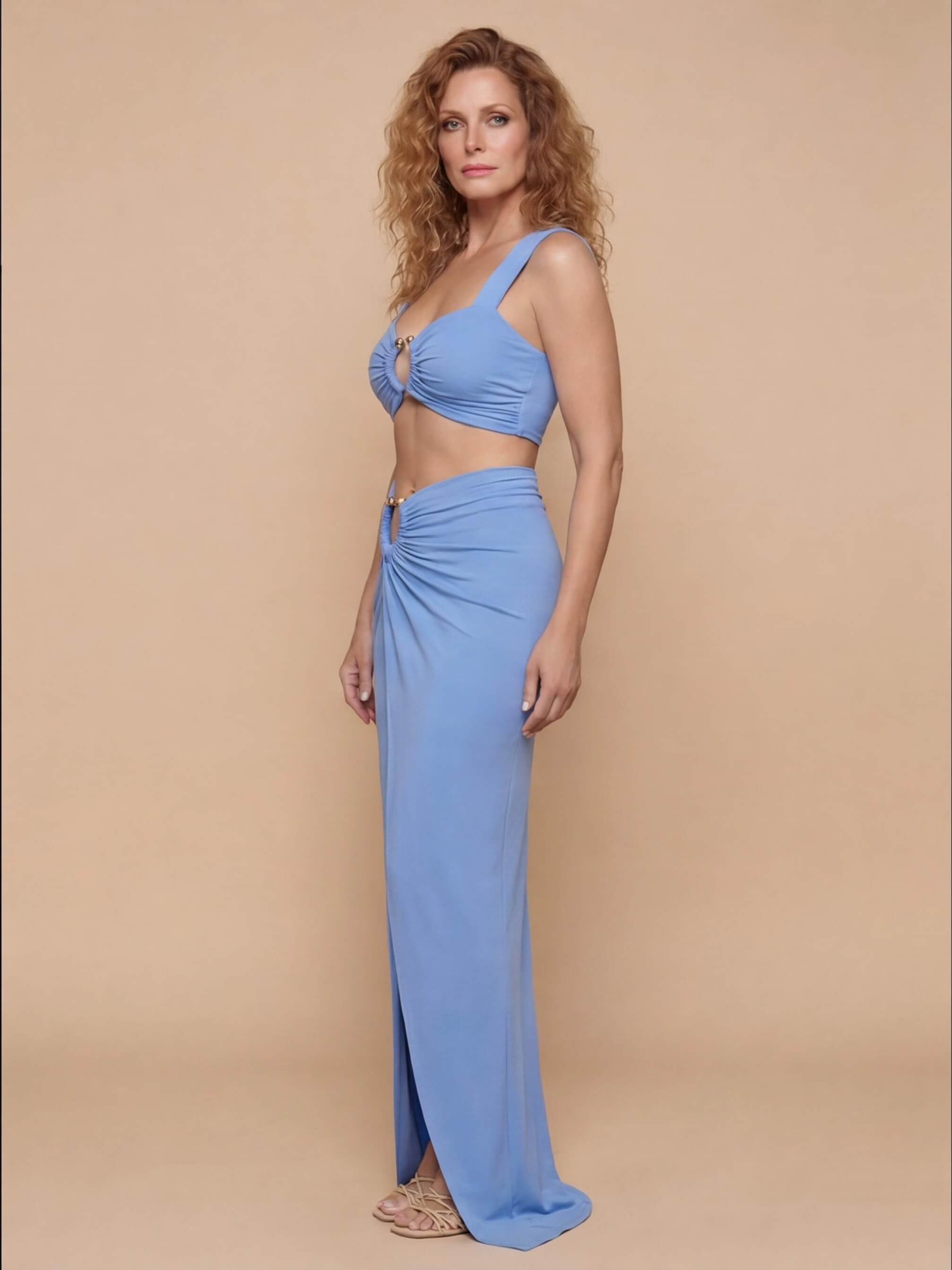 Damen-Bikini-Set mit Cut-outs und Rockteil