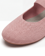 Damen Ballerinas in Strickoptik – Mary-Jane-Stil