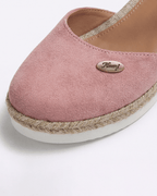 Dame plateau-sandaler med espadrille-slingback